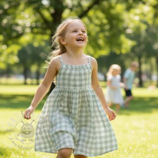 Dvojna gaza/muslin Double sided CHECKS MINI nile