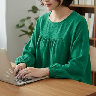 Dvojna gaza/muslin hunter green