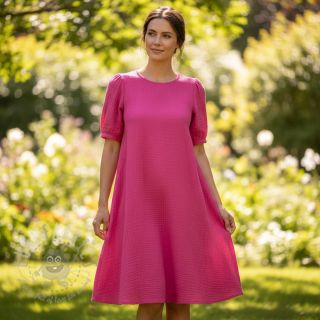 Dvojna gaza/muslin fuchsia