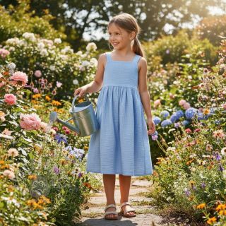 Dvojna gaza/muslin blue heaven ORGANIC