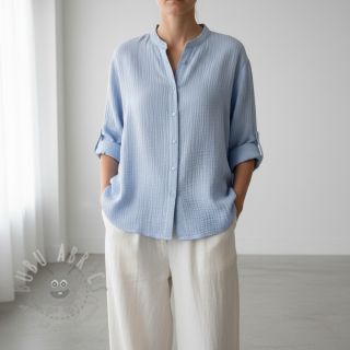 Dvojna gaza/muslin blue heaven ORGANIC