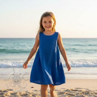 Dvojna gaza/muslin cobalt