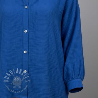 Dvojna gaza/muslin cobalt ORGANIC