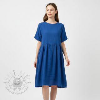Dvojna gaza/muslin cobalt ORGANIC