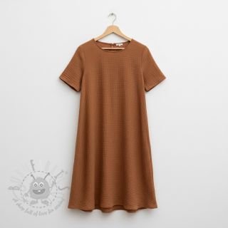 Dvojna gaza/muslin cognac ORGANIC