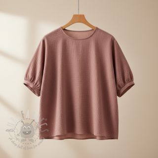 Dvojna gaza/muslin old blush ORGANIC