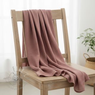 Dvojna gaza/muslin old blush ORGANIC