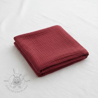 Dvojna gaza/muslin bordeaux