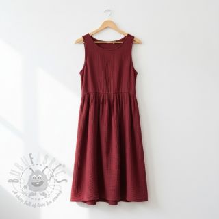 Dvojna gaza/muslin bordeaux