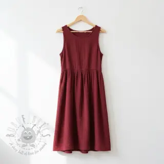 Dvojna gaza/muslin bordeaux