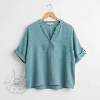 Dvojna gaza/muslin blue shadow
