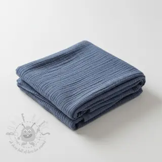 Dvojna gaza/muslin jeans blue ORGANIC