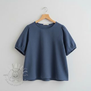 Dvojna gaza/muslin jeans blue ORGANIC