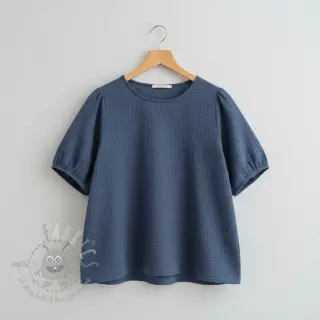 Dvojna gaza/muslin jeans blue ORGANIC