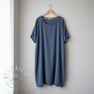 Dvojna gaza/muslin jeans blue ORGANIC