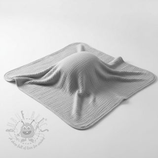 Dvostruka gaza/muslin light grey ORGANIC