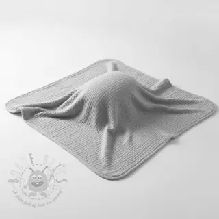 Dvostruka gaza/muslin light grey ORGANIC