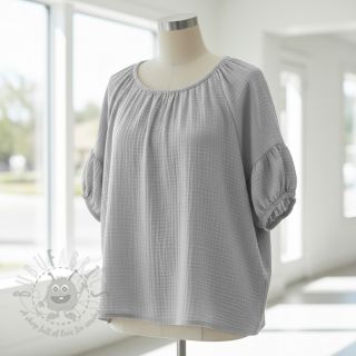 Dvostruka gaza/muslin light grey ORGANIC