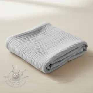 Dvostruka gaza/muslin light grey ORGANIC
