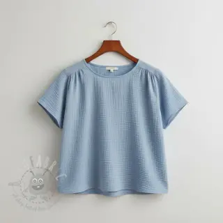 Dvostruka gaza/muslin blue ORGANIC