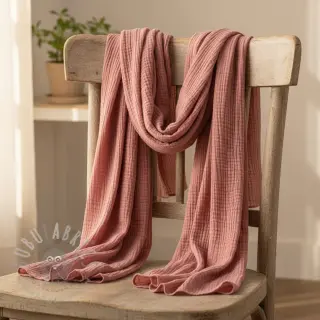 Dvostruka gaza/muslin mauve ORGANIC