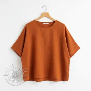 Dvoslojna gaza/muslin rust ORGANIC