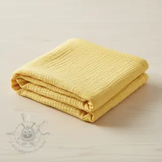 Dvoslojna gaza/muslin soft yellow ORGANIC