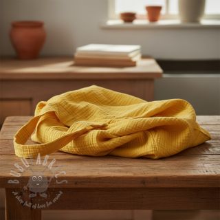 Dvoslojna gaza/muslin soft yellow ORGANIC