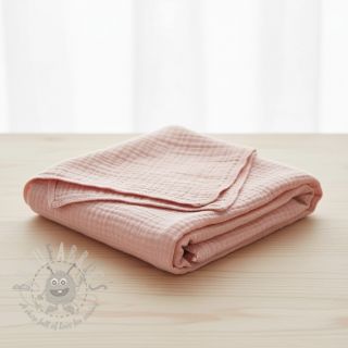 Dvostruka gaza/muslin light rose ORGANIC