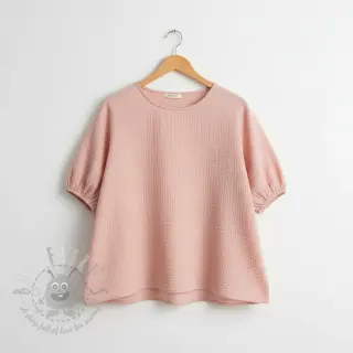 Dvostruka gaza/muslin light rose ORGANIC
