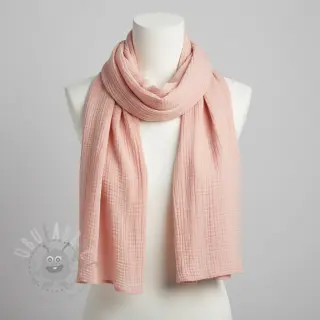 Dvostruka gaza/muslin light rose ORGANIC