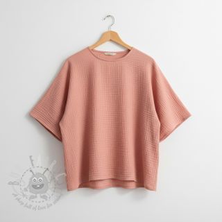 Dvoslojna gaza/muslin soft rose ORGANIC