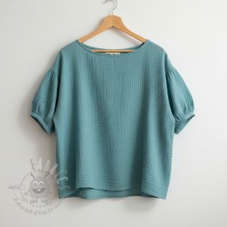 Dvojna gaza/muslin blue shadow ORGANIC