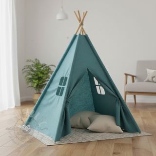 Dvojna gaza/muslin blue shadow ORGANIC