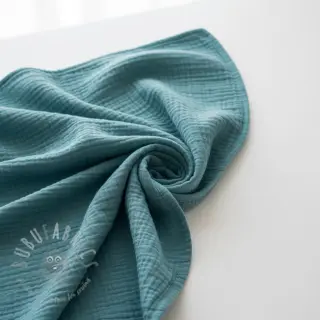 Dvojna gaza/muslin blue shadow ORGANIC