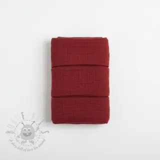 Dvojna gaza/muslin bordo ORGANIC