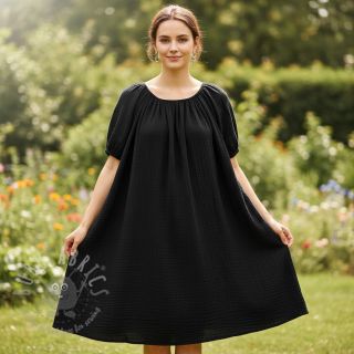 Dvojna gaza/muslin black