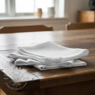 Dvojna gaza/muslin white