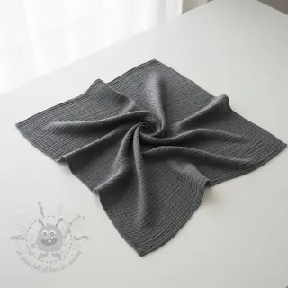 Dvojna gaza/muslin dark grey