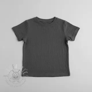 Dvojna gaza/muslin dark grey