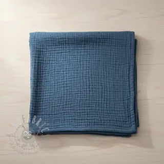 Dvojna gaza/muslin indigo