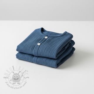 Dvojna gaza/muslin indigo