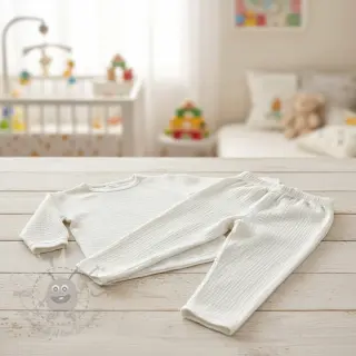 Dvojna gaza/muslin ecru