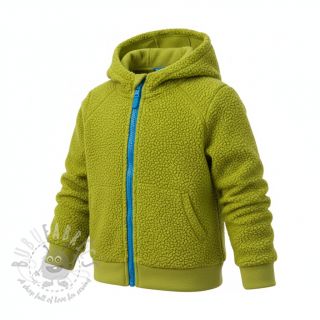Fleece TEDDY DOUBLE SIDED old lime