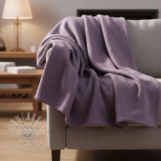 Fleece TEDDY DOUBLE SIDED mulberry