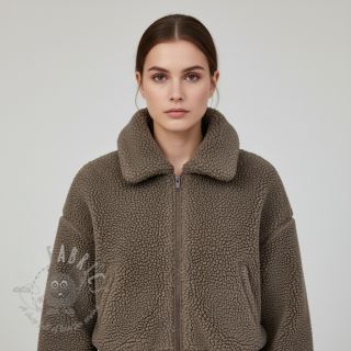 Fleece TEDDY DOUBLE SIDED taupe