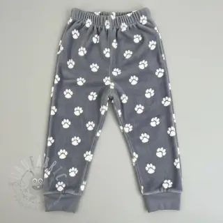 Wellness Fleece Dog paw light grey