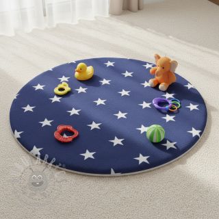 Wellness Fleece Stars blue light blue