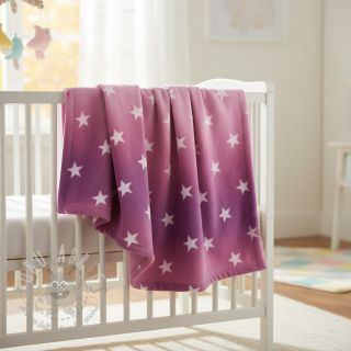 Wellness Fleece Stars pink light pink