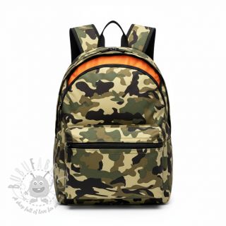 JEANS DENIM STRETCH Camouflage camo green